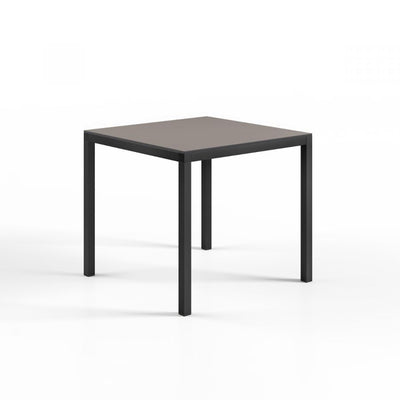 Square Table - 80 x 80cm - Anthracite Base /Turtle Dove Top